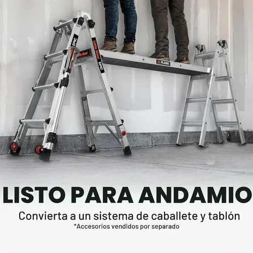 Vista 8 de Little Giant Epic, escalera multiposición de 18 pies 16817-818