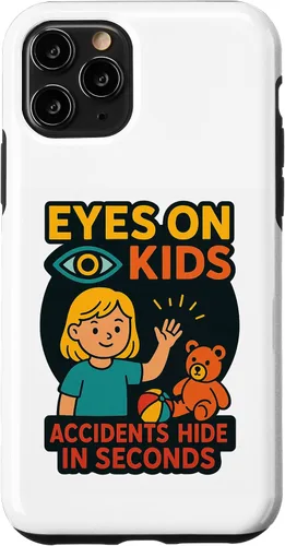 Vista 28 de Eyes on Kids Child Safety Gift for Moms, Granny, Grandad Case for iPhone XR