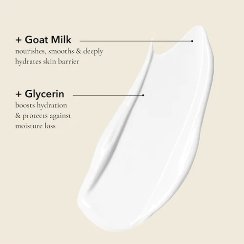 Vista 2 de Dionis Crema de manos de leche de cabra – Loción hidratante para piel seca, segura para pieles sensibles – Crema cremosa de coco y avena 1 oz