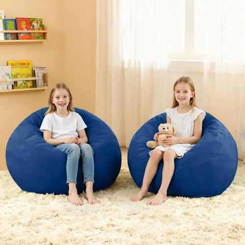 Vista 47 de HABUTWAY Puf de 2 pies, puf pequeños de 2 pies con relleno, puf de lágrima de lujo, terciopelo ultra suave con funda extraíble