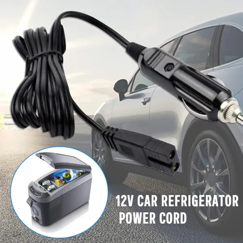 Vista 5 de Cable de extensión de encendedor de cigarrillos de 12 V CC, cable de alimentación para refrigerador de automóvil, cable de repuesto para caja