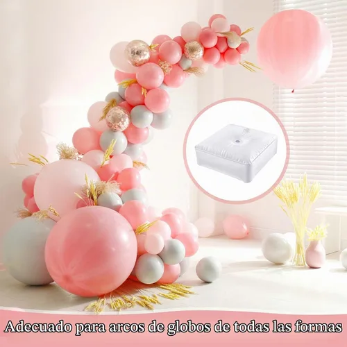 Vista 6 de Gueevin 4 soportes para arco de globos, bolsa de agua pesada para soporte de columna y kit de arco, soporte de globo para fiesta, boda, graduación