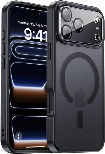 Vista 67 de Funda para iPhone 17 Pro Max con protector de lente de cámara [protección de grado militar de 10 pies] compatible con MagSafe a prueba de golpes