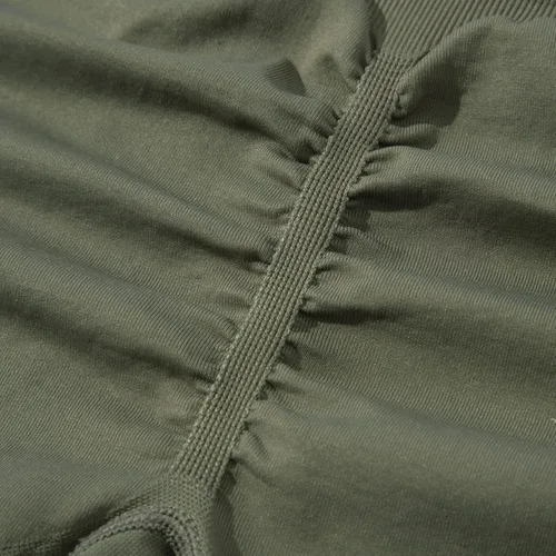 Vista 7 de MOSHENGQI Leggings para mujer, sin costuras, cintura alta, adelgazantes, para entrenamiento, gimnasio, yoga