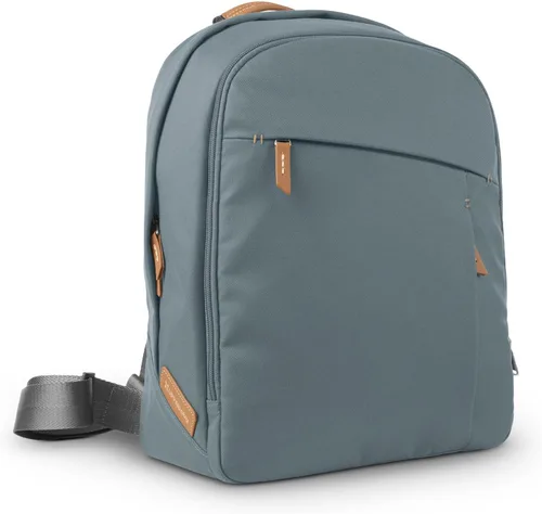 Vista 21 de UPPAbaby Mochila cambiador - Bolsillo para botella y portátil, funda para carrito - Ada Ada-sand Melange Cuero Castaño
