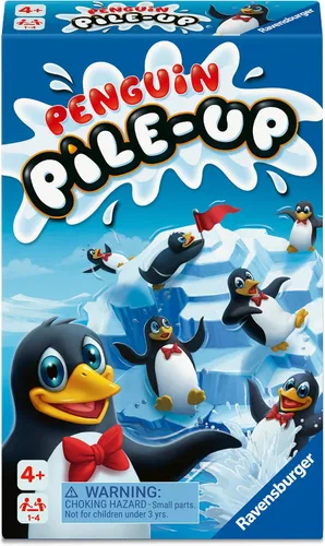 Vista 2 de Ravensburger Juego de viaje Penguin Pile Up, para niños