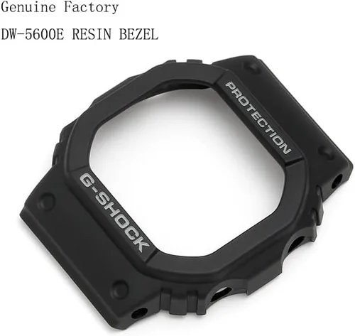 Vista 2 de Para Reloj Casio Bisel G-Shock DW-5600E DW-5600RR DW-5600V GB5600 Cubierta Negra