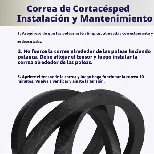 Vista 4 de M154294 Cinturón de cubierta para John Deere 42 pulgadas cubierta Z225 Z235 EzTrak Cinturón