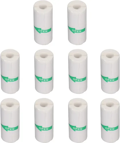 Vista 5 de Papel de impresora térmica, 10 rollos de papel de impresión autoadhesivo, mini papel de impresión de 2.244 x 0.984 in, papel de impresión térmico
