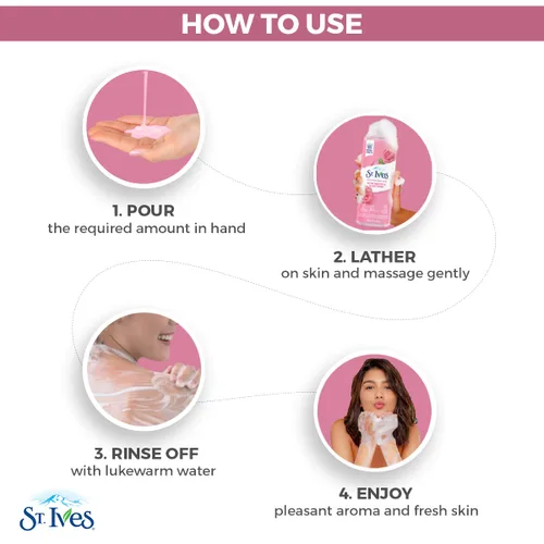 Vista 7 de St. Ives Gel de baño refrescante limpiador de agua de rosas y aloe vera hecho con limpiadores a base de plantas y extractos 100% naturales, 16 onzas