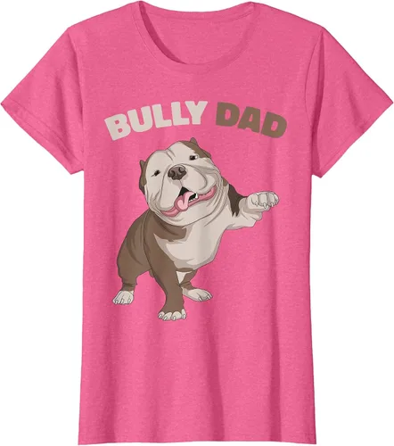 Vista 37 de American Bully Dad Dog Owner Father Funny Men T-Shirt Asphalt Grey