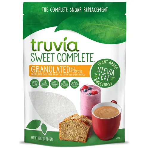Vista 11 de Truvia Sweet Complete Edulcorante marrón, bolsa de 14 onzas