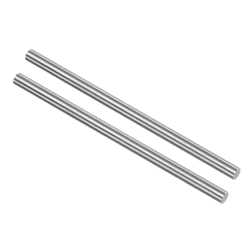 Vista 17 de uxcell 2 piezas varillas de metal redondas de acero, 2 mm x 200 mm de acero de alta velocidad (HSS) barra de torno herramienta, para eje engranaje