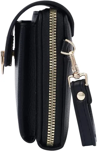 Vista 4 de EVVE Bolso bandolera pequeño para mujer, cartera para teléfono celular con múltiples ranuras para tarjetas