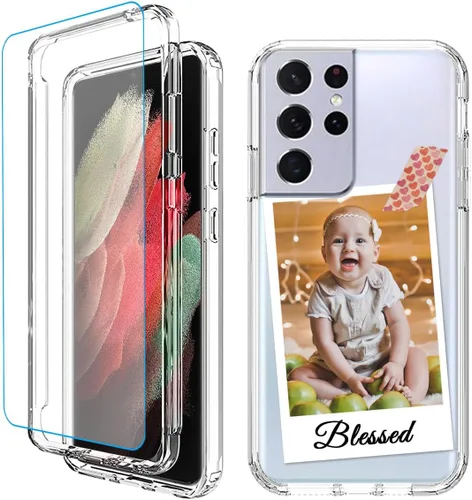 Vista 23 de Funda para teléfono con foto personalizada para Samsung Galaxy S21 5G, cubierta personalizada con imagen, texto, logotipo
