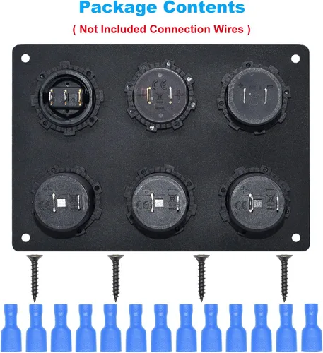Vista 6 de Enchufe de cargador USB dual 2.1A y 2.1A + voltímetro LED + adaptador de encendedor de cigarrillos de 3 enchufes Toma de corriente de 12V + Verde