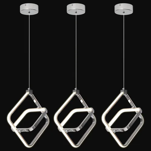 Vista 16 de Lámpara LED moderna con anillo dorado, lámpara colgante de 4000 K, regulable en altura ajustable, iluminación colgante para comedor, cocina, isla