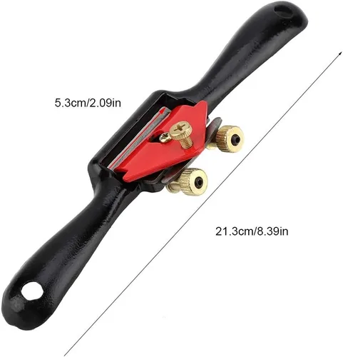 Vista 6 de 9 "/215mm Recorte Cepilladora Mano Empuje Aleación Acero Ajustable Manual Carpintería Cepilladora Mejoras para el Hogar Planos de Mano Herramientas