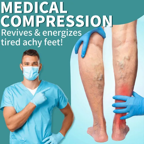 Vista 6 de COOLOVER Calcetines de compresión para mujeres y hombres, ideales para circulación, correr, atletismo, recuperación, enfermera, viajes