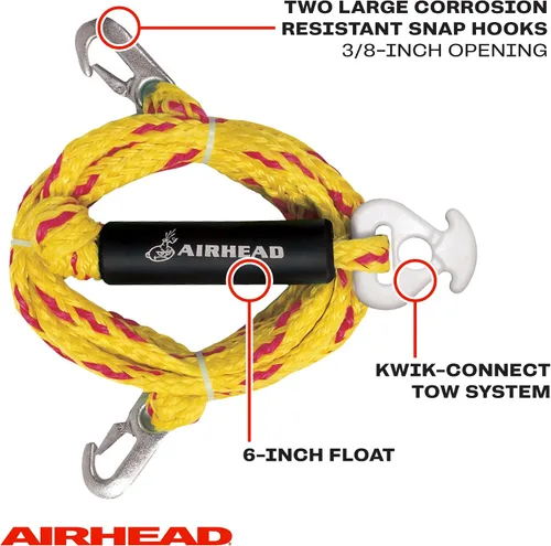 Vista 7 de AIRHEAD Mable grande, tubo remolcable para 1-2 jinetes para navegación