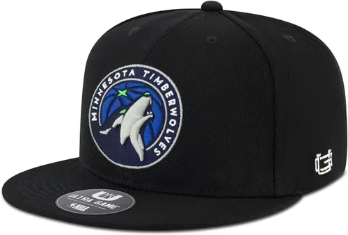 Vista 11 de Ultra Game Gorra de béisbol negra Ultimate oficial de sarga con broche a presión de la NBA para hombres