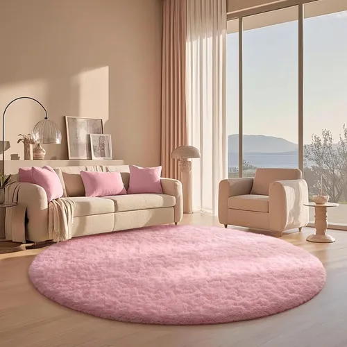Vista 8 de Ophanie - Alfombras para sala de estar, antideslizante y suave, de felpa grandes y peludas para dormitorio, peludas para niños y niñas, decoración