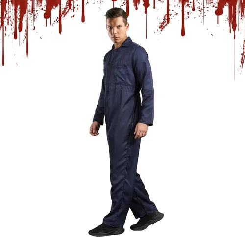 Vista 2 de Disfraz de Halloween para adulto, overol de cosplay de Halloween para hombre