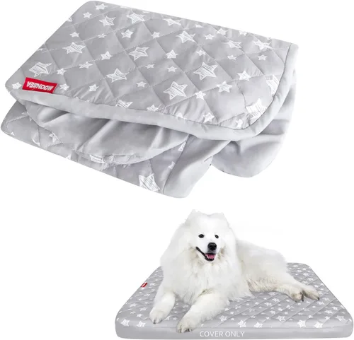 Vista 11 de Fundas impermeables de repuesto para cama de perro, lavables y fáciles de quitar, funda acolchada silenciosa para cama de mascotas, bonito estampado