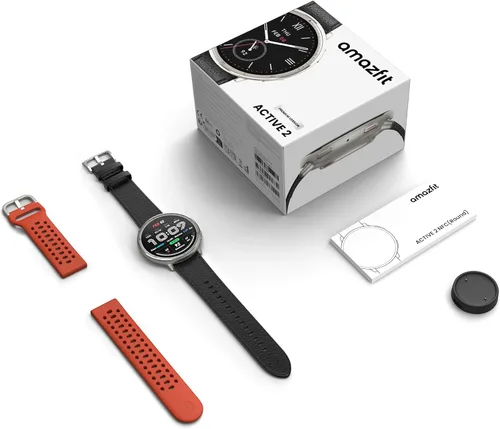 Vista 7 de Amazfit Reloj inteligente Active 2 Premium de 1.32 pulgadas, cristal