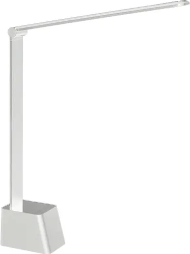 Vista 4 de Ambertronix Lámpara de escritorio LED minimalista, 5 modos de iluminación, puerto de carga USB, brazos de aluminio, portátil, regulable, control