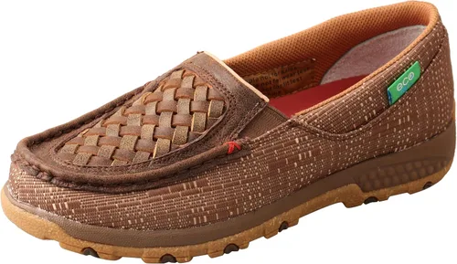 Vista 13 de Twisted X Mocasines de conducción para mujer, zapatos sin cordones para caminar con CellStretch Negro & gris