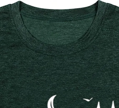 Vista 5 de Camisetas sin mangas de senderismo y montaña para mujer, divertidas camisetas de entrenamiento con gráficos de pino y amanecer, camisetas de verano