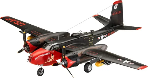 Vista 3 de Revell 03823 B-26C Invader 1:48 Kit de modelo de plástico sin construir/sin pintar a escala 1:48