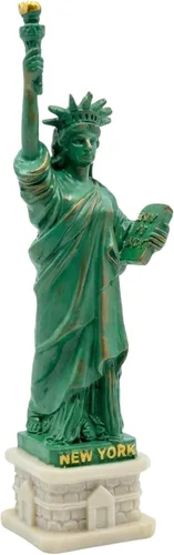 Vista 3 de Estatua de la Libertad escultura de la colección Liberty Island de la ciudad de Nueva York, recuerdos (8 pulgadas de alto)