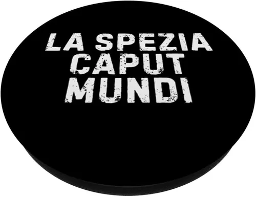 Vista 2 de La Spezia Caput Mundi Città Simpatica Uomo Donna Bambino PopSockets Adhesive PopGrip