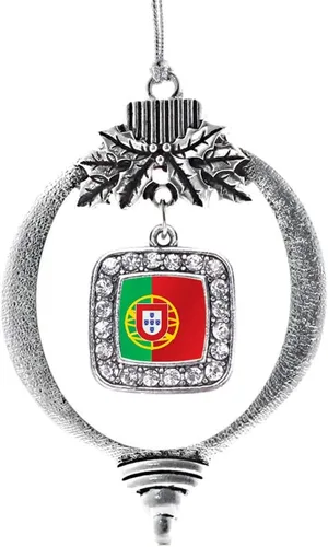 Vista 144 de Inspired Silver - Nana púrpura - Adorno de Navidad plateado - Adorno cuadrado para árbol de Navidad con circonita cúbica - Decoración colgante