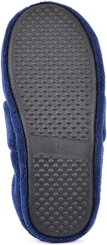 Vista 3 de SnugToes Pantuflas térmicas para microondas Arola para hombre, Azul marino