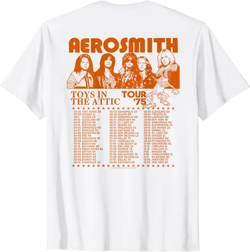 Vista 3 de Aerosmith Exclusivo de Tienda - Camiseta Toys 1975 Tour, Blanco