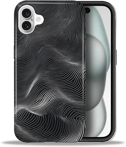 Vista 154 de ZHEGAILIAN Funda para iPhone 11, carcasa dura a prueba de golpes + silicona suave 2 en 1 híbrida, parachoques a prueba de caídas - Vidrio manchado