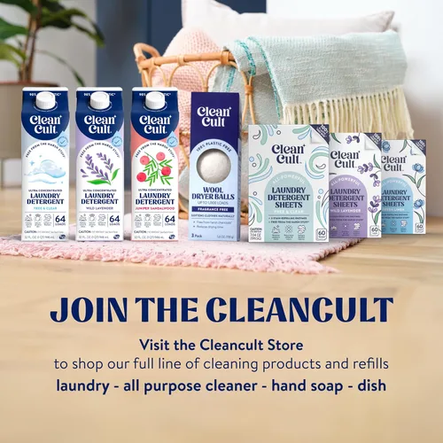 Vista 7 de Cleancult Hojas de detergente para ropa – Caja resellable – 3 enzimas que combaten las manchas – Sin fragancia – 60 cargas – Libre de productos
