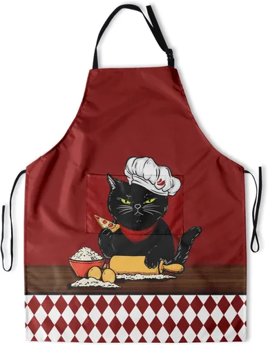 Vista 54 de Delantal con bolsillos, delantales para mujeres y hombres, delantal de cocina para cocinar, jardinería, servidor, camarera, pintura
