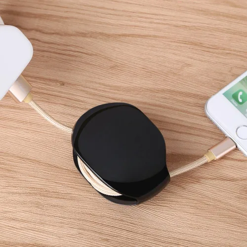 Vista 7 de stargoldenbell Enrollador automático de cables, ama de llaves de almacenamiento de cables, organizador de cables retráctil para cables USB, cable
