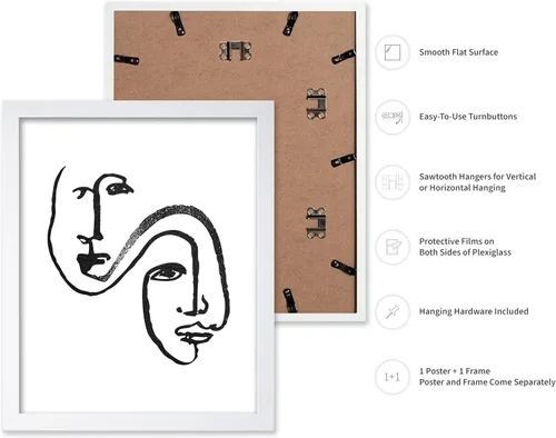 Vista 117 de Poster Master Faces Poster - Retro Women Print - Portrait Art - Sketch Illustration - Abstract Artwork - Woman Design - Chic Boho Design - Great