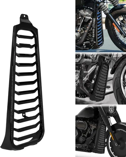 Vista 7 de Cubierta de carenado para Harley Softail Street Bob Fat Bob Breakout FXBB FXFB FXBR FXBR FXBRS 2018-2023 negro brillante