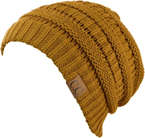 Vista 639 de C.C Trendy Warm Chunky Soft Stretch Cable Knit Beanie