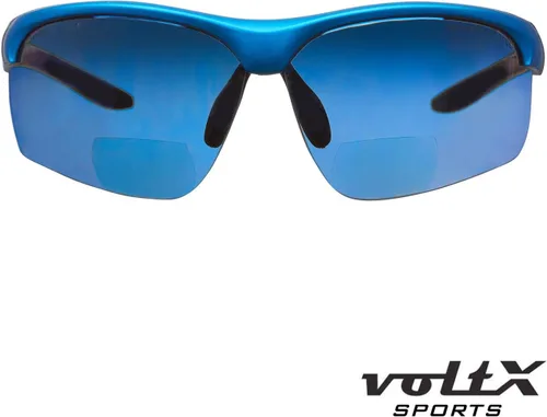Vista 7 de voltX 'ULTIMATE SPORTS' Gafas de seguridad bifocales (montura azul, lente de espejo azul + 1.0 dioptrías) – Lente UV400 con revestimiento antivaho