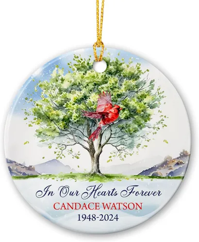 Vista 7 de Adorno de artista personalizado 2025 para árbol de Navidad, adornos de cerámica de dibujo personalizado, regalos de Navidad para pintores