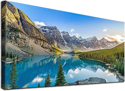 Vista 26 de JATOK - Kits de pintura de diamantes grandes para adultos (31.5 x 15.7 pulgadas) DIY 5D Sea Moon Full Round Drill Crystal Rhinestone Bordado Cuadros