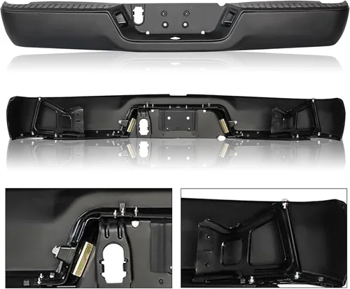 Vista 2 de JSBOYAT [Agujero sin sensor y tipo de escape no dual] Reemplazo del conjunto de parachoques trasero de una pieza para Dodge Ram 1500/2010 2011 2012