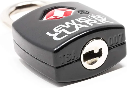 Vista 3 de Lewis N. Clark Travel Sentry TSA Lock + Mini candado para maleta de equipaje, mochila, bolsa para laptop, bolso, aeropuerto, hotel y gimnasio